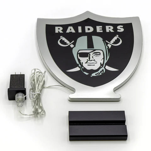 NFL LAS VEGAS RAIDERS LED INFINITY LOGO LIGHT